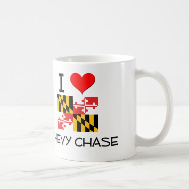 Jag älskar Chevy jakt Maryland Kaffemugg (Höger)