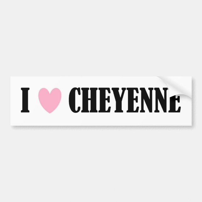 JAG ÄLSKAR CHEYENNE BILDEKAL (Framsidan)