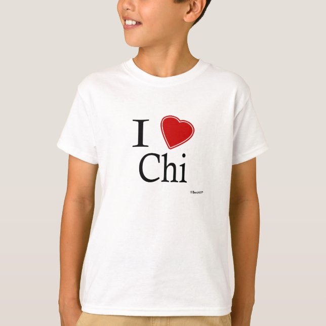Jag älskar Chi T Shirt (Framsida)