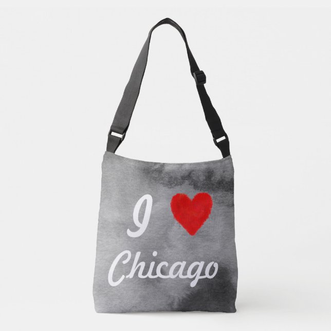 Jag älskar Chicago Axelväska (Framsida)