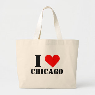 Jag älskar Chicago hjärta Jumbo-taska Jumbo Tygkasse