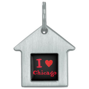 JAG ÄLSKAR Chicago ID-bricka Husdjur
