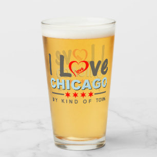 Jag älskar Chicago, min sort av townen, Illinois Glaskopp