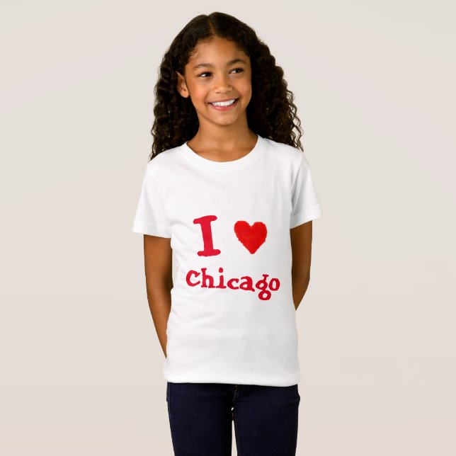 JAG ÄLSKAR Chicago T Shirt (Hel framsida)