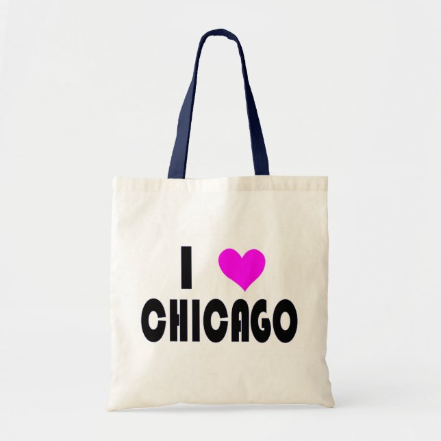 Jag älskar Chicago Tygkasse (Framsidan)