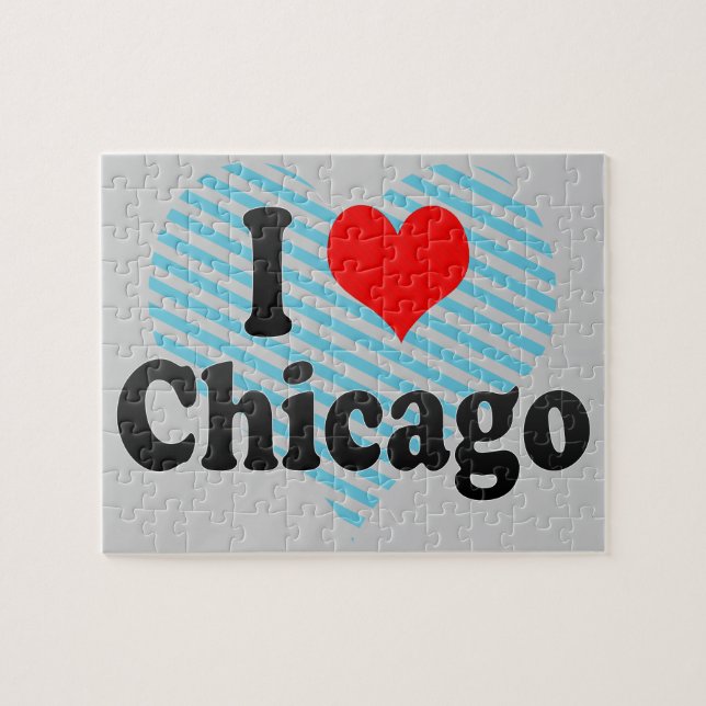 Jag älskar Chicago, United States Pussel (Horisontell)