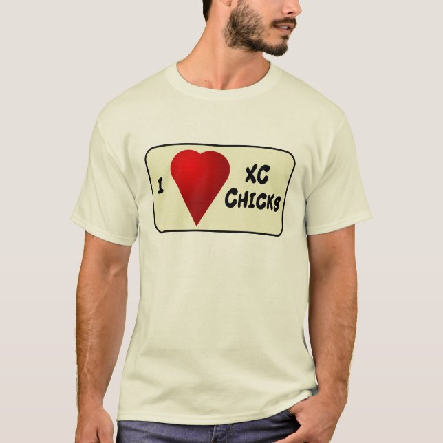 Jag älskar chickar XC Tee Shirt (Framsida)