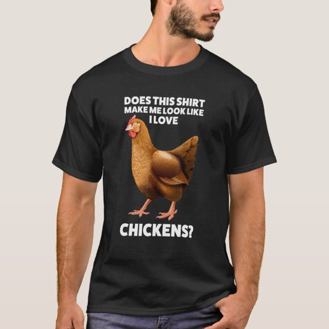 Jag älskar Chickens Chicken T Shirt (Framsida)