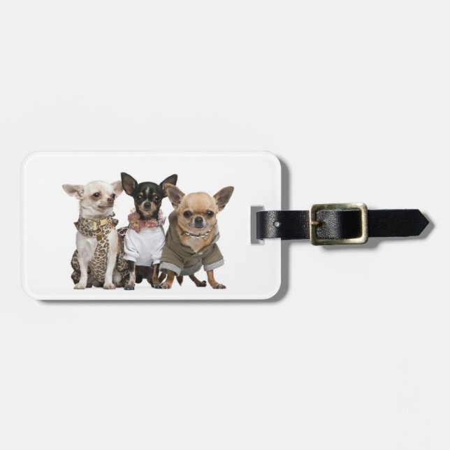 Jag älskar Chihuahuas Bagagebricka (Horisontell Framsida)