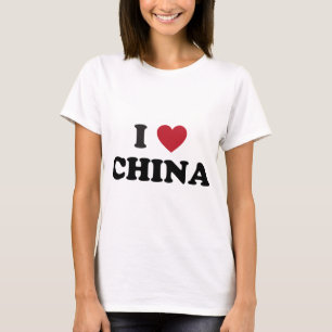 Jag älskar chinan t-shirt