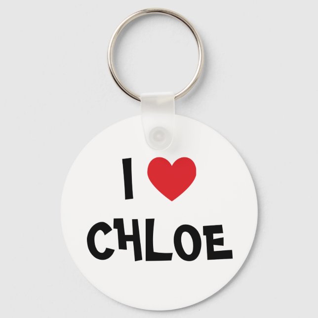 Jag älskar Chloe Nyckelring (Framsida)