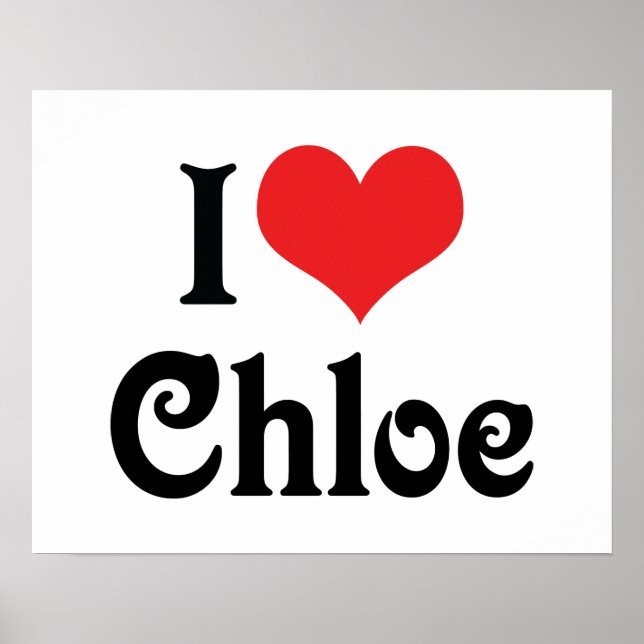 Jag älskar Chloe Poster (Framsidan)