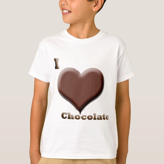 Jag älskar choklad 12-12-08 tee shirt (Framsida)