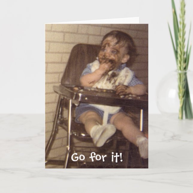 Jag älskar choklad! Gå för den! Kort (Framsida)