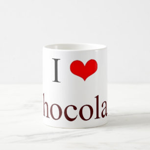 Jag älskar choklad kaffemugg