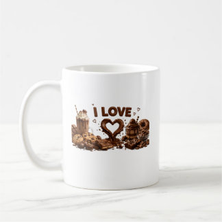 Jag älskar choklad kaffemugg