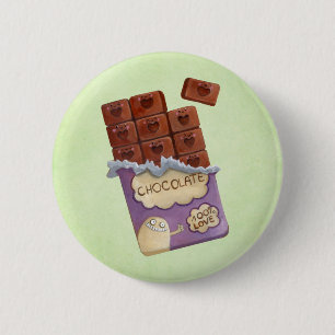 Jag älskar choklad knapp
