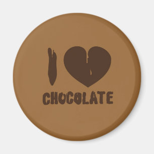Jag älskar choklad magnet