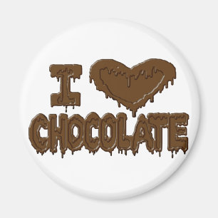 Jag älskar choklad magnet