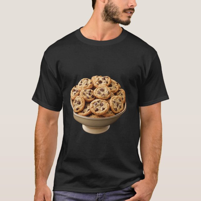 Jag älskar chokladchips-kaka t shirt (Framsida)