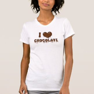 Jag älskar chokladdroppande och smälter hjärta t-shirt