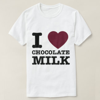 Jag älskar chokladmjölk design t shirt