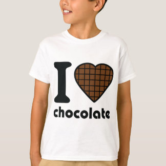Jag älskar chokladsymbolen t-shirt