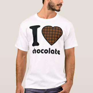 Jag älskar chokladsymbolen t-shirt