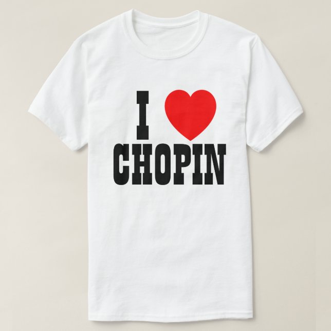Jag älskar Chopin eller spelar ingen roll Tröja (Design framsida)