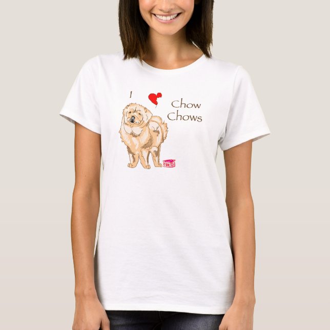 Jag älskar ChowChows Tee (Framsida)