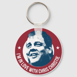 Jag älskar Chris Christie Nyckelring