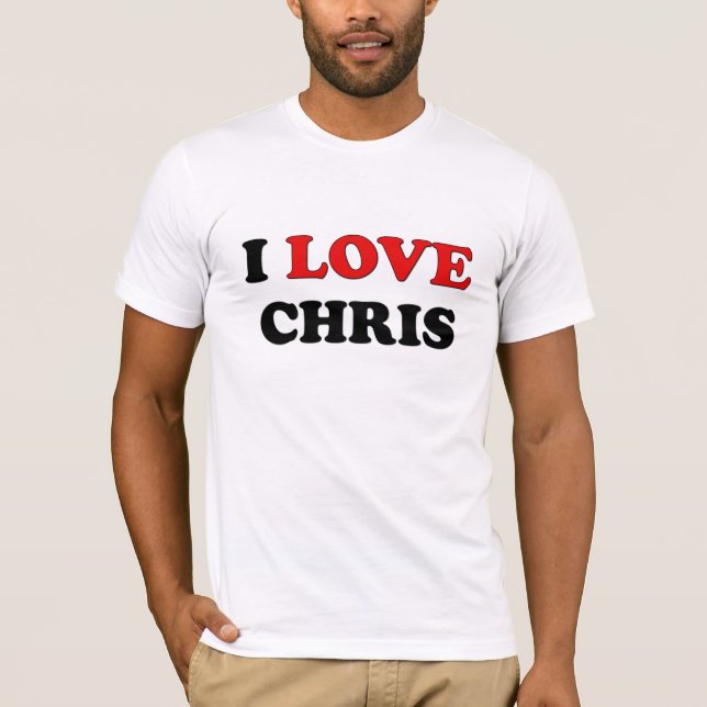 Jag älskar Chris Tröja (Framsida)