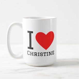 Jag älskar Christine Kaffemugg