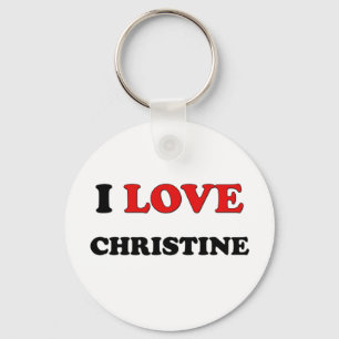 Jag älskar Christine Nyckelring