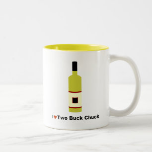 Jag älskar chucken för bock två Två-Tonad mugg