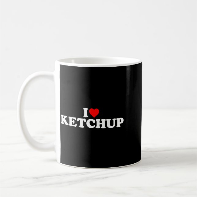 Jag älskar Chup - Hjärta Kaffemugg (Vänster)