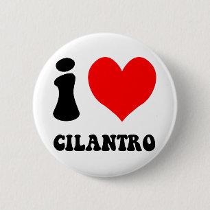 jag älskar cilantro knapp