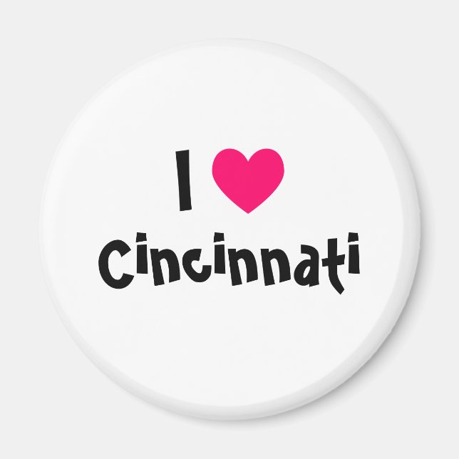 Jag älskar Cincinnati Magnet (Framsidan)