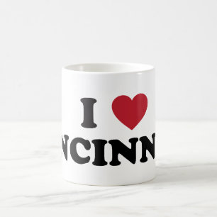 Jag älskar Cincinnati Ohio Kaffemugg