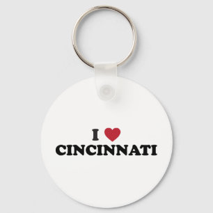 Jag älskar Cincinnati Ohio Nyckelring