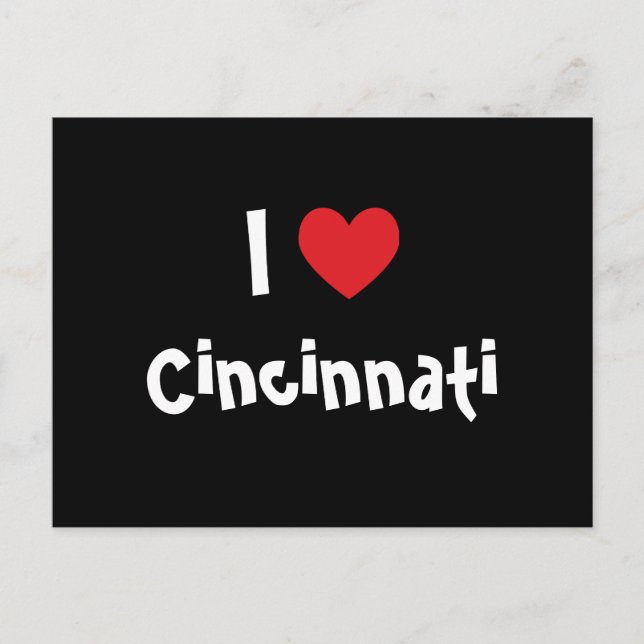 Jag älskar Cincinnati Vykort (Framsida)