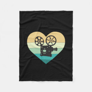 Jag älskar Cinema Retro Filmprojektor Fleecefilt