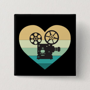 Jag älskar Cinema Retro filmprojektor Knapp