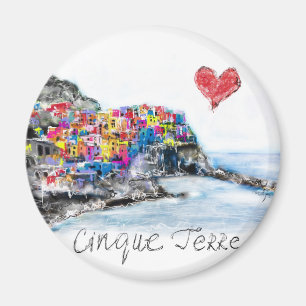 Jag älskar cinqueterre magnet