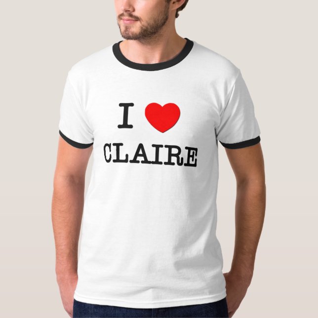 Jag älskar Claire T-shirt (Framsida)