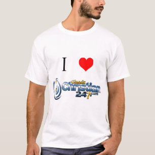 Jag älskar ClassicChristian247.com - T-tröja Tee