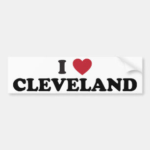 Jag älskar Cleveland Ohio Bildekal