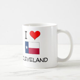 Jag älskar Cleveland Texas Kaffemugg