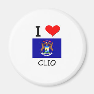 Jag älskar Clio Michigan Magnet