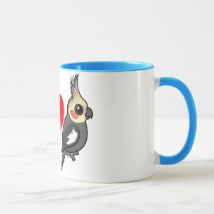 Jag älskar Cockatiels Mugg